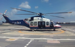 El aparato utilizado es un AgustaWestland AW139.