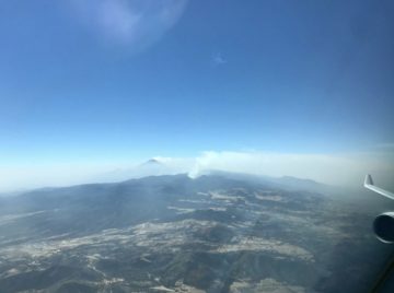 Nubes de cenizas volcánicas Popocatépetl