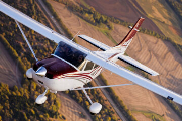Cessna avion viraje maniobra
