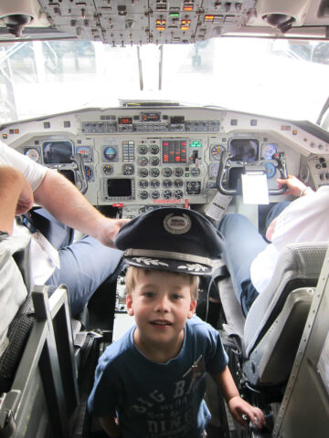 visita cabina de vuelo cockpit