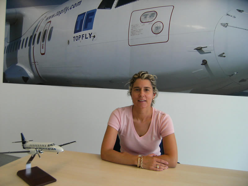 Ingrid Codina, la coordinadora de cursos de TCP de Top Fly 